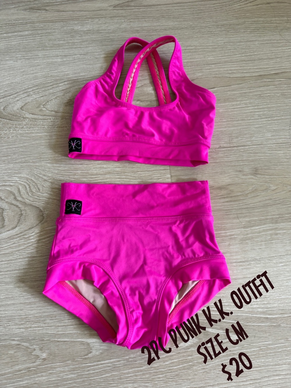 Girls' Kandi Kouture Hot Pink 2 piece